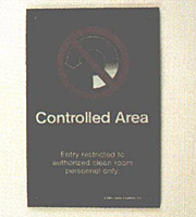 Cleanroom Entry Sign p82