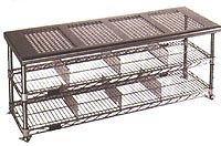 Perforated Shoe Rack/Storage Bench p91