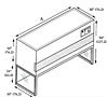 Dimensional Drawing of Vertical Laminar Flow 5010 Console Series