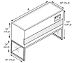 Dimensional Drawing of Vertical Flow 500T Series